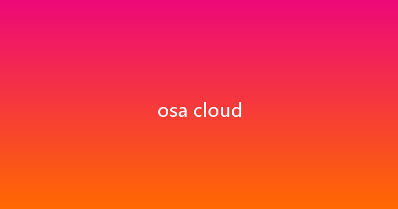osa cloud 